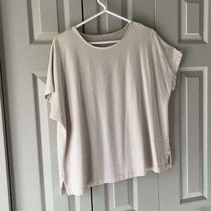 J.Jill Luxe Supima Relaxed Tee Size L